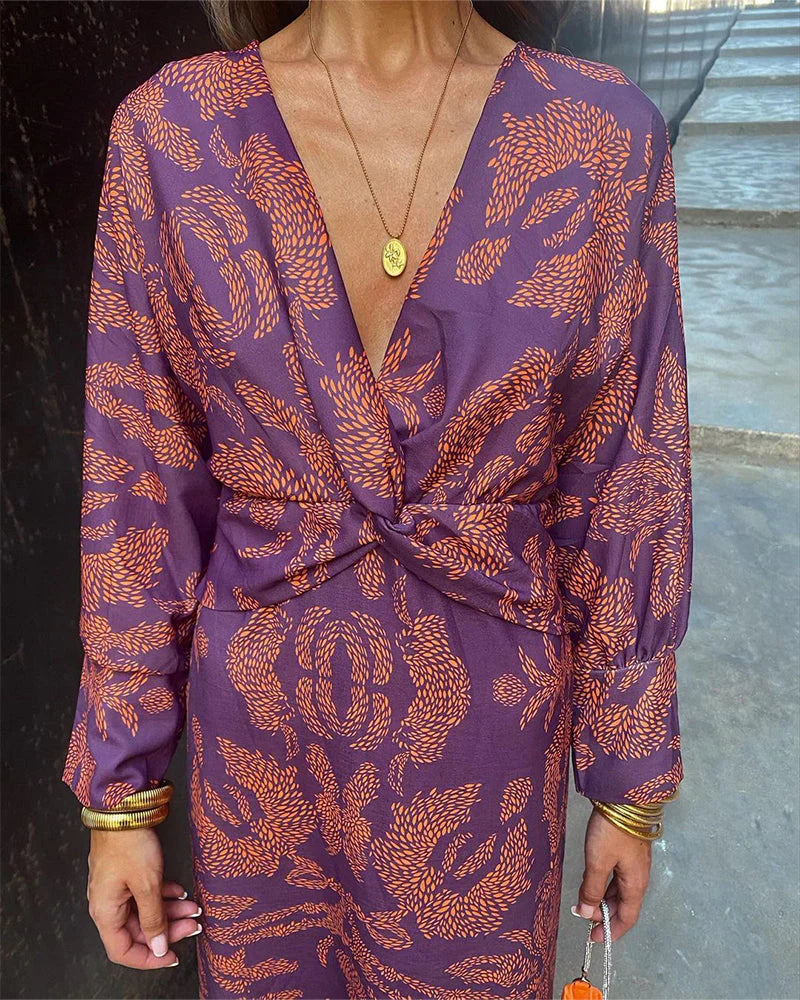 Violet | Robe Maxi A-Line pour Femme Invité de Mariage