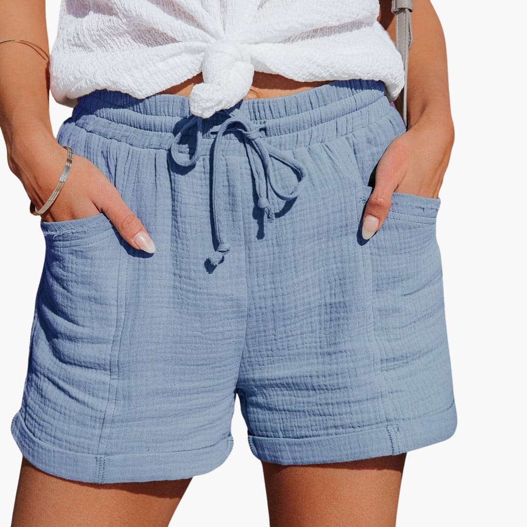 Emma | Pantalons Courts Décontractés avec Ceinture Ajustable Élégants