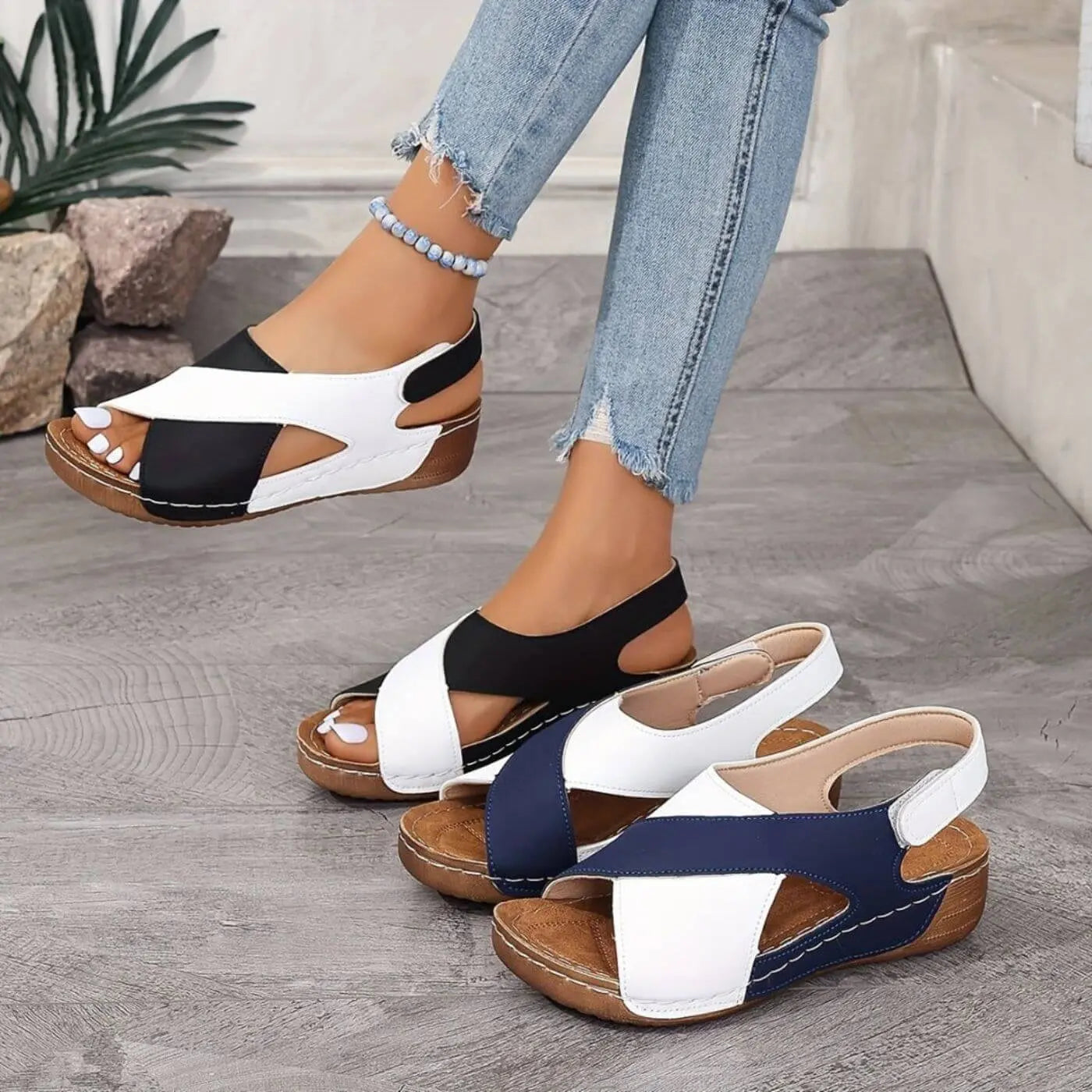 Nicole™ – Sandales orthopédiques à bout ouvert