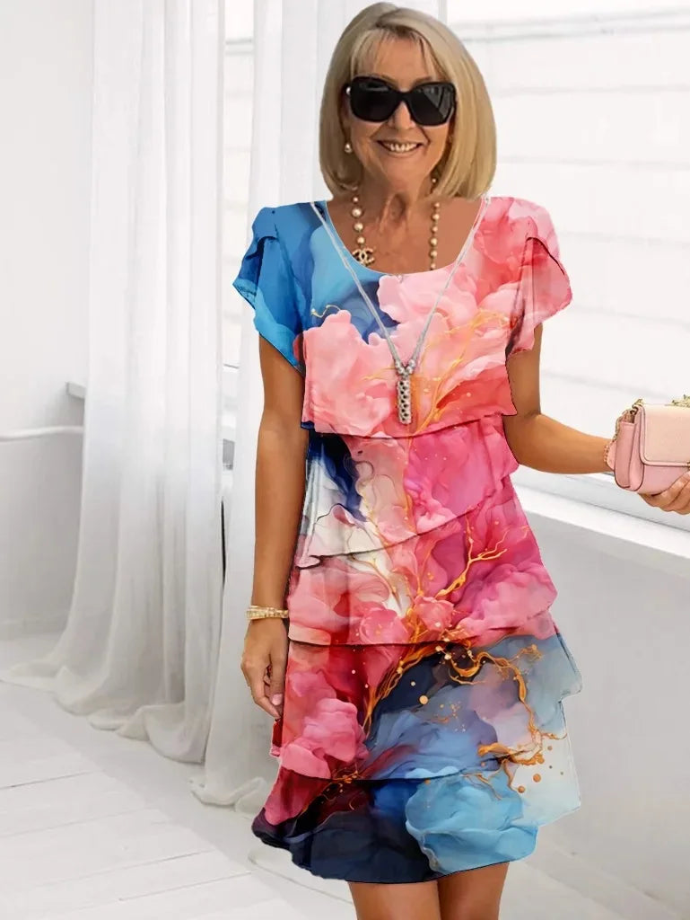 Caroline | Robe Élégante et Confortable avec Volants