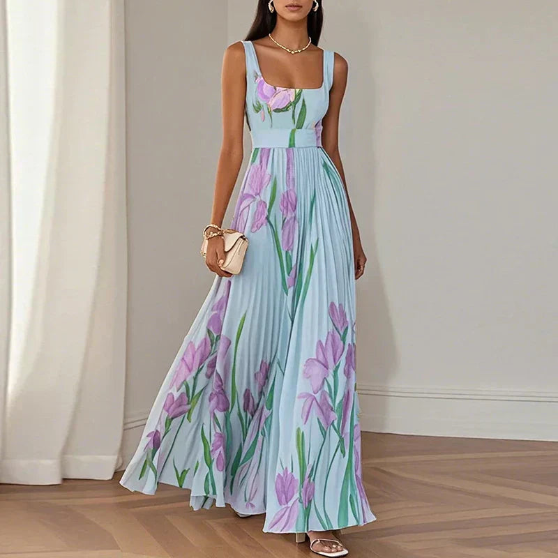Oriah™ | Robe longue en forme de trapèze floral