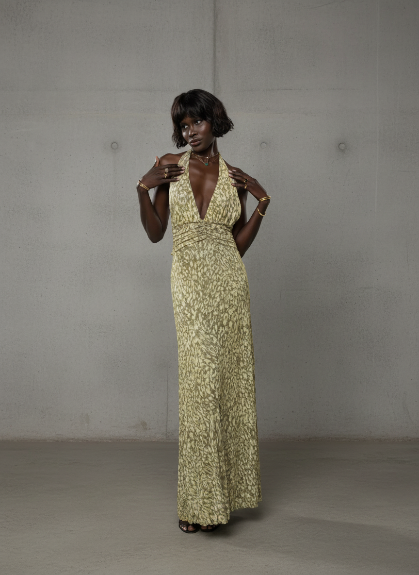 Chelsea · Robe maxi avec nœud dans le dos