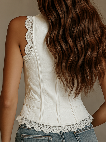 Pilar · Gilet en dentelle vintage