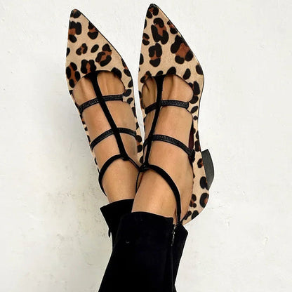 Bridget - Chaussures à talons avec bride léopard