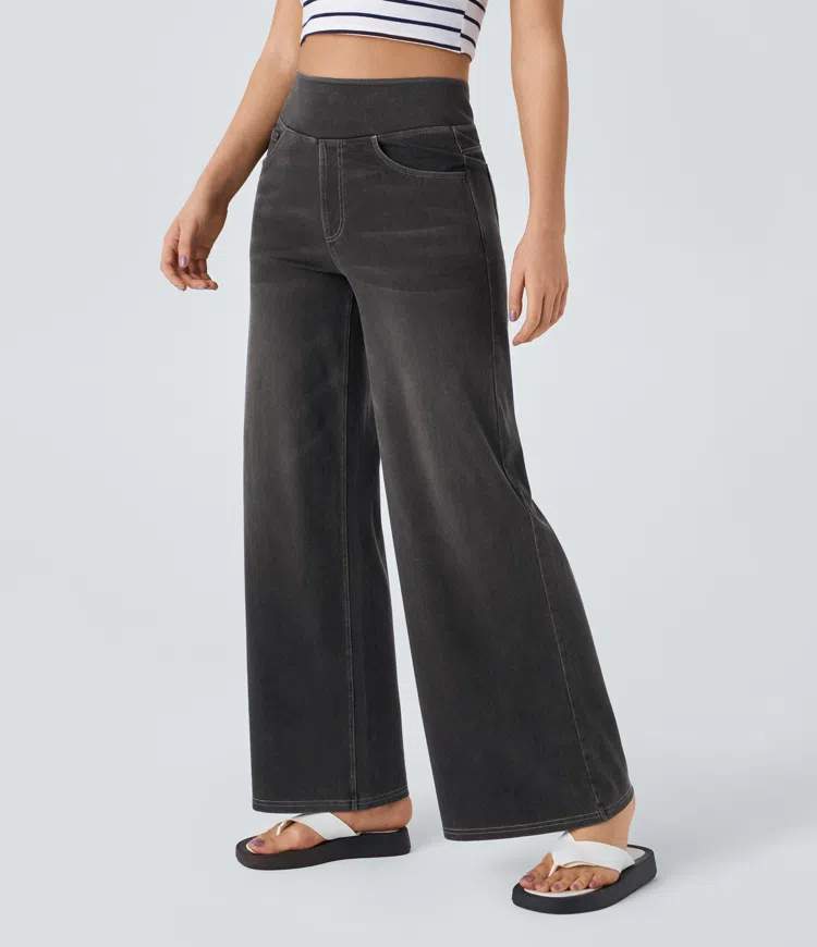 Solène - Jeans à Jambe Large Fit Relaxed
