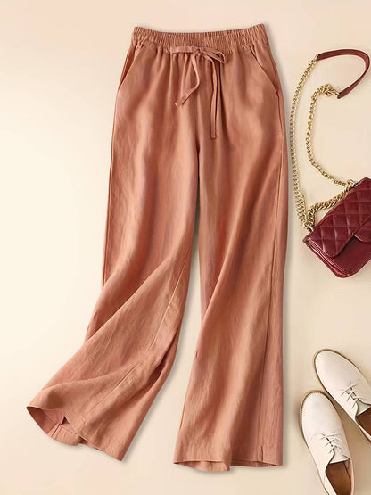 Tina - Pantalons en Lin Relax