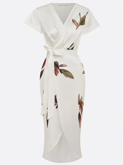 Monique · Robe enveloppante élégante et raffinée