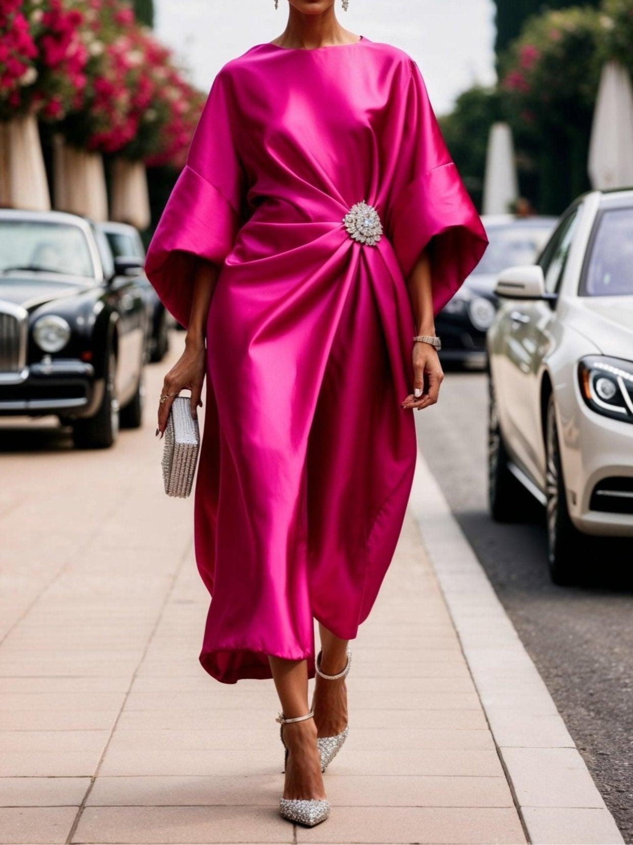 Harper™ | Robe en Satin Liquide Carmina