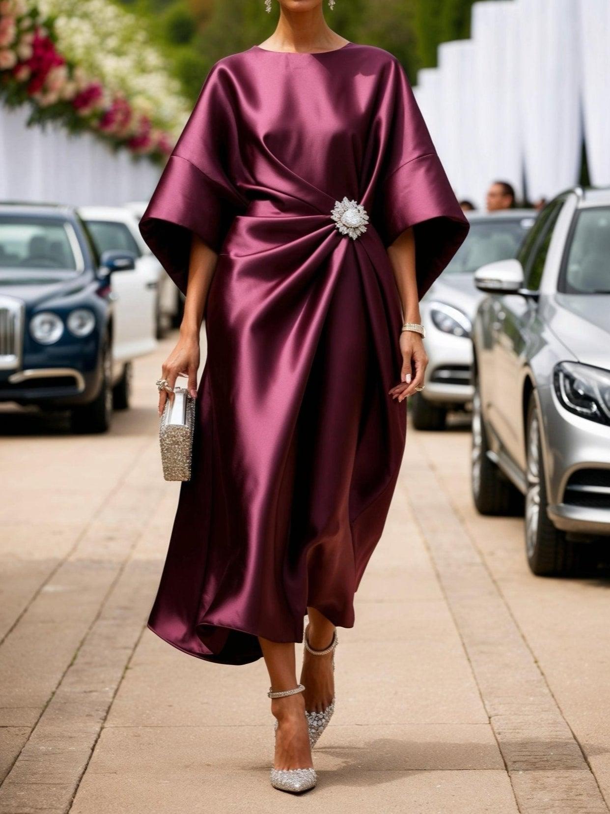 Harper™ | Robe en Satin Liquide Carmina