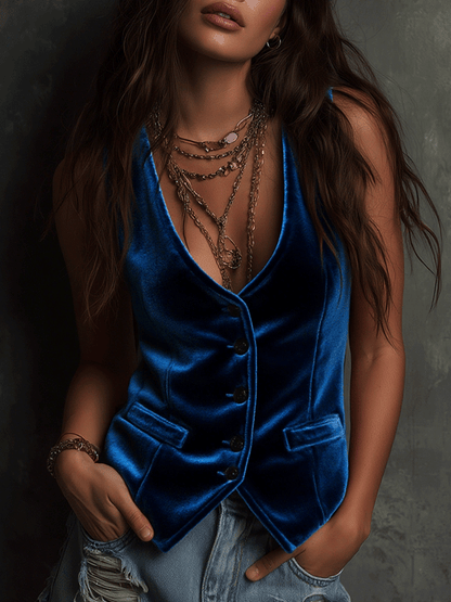 Scandalo · Gilet rose style bohème