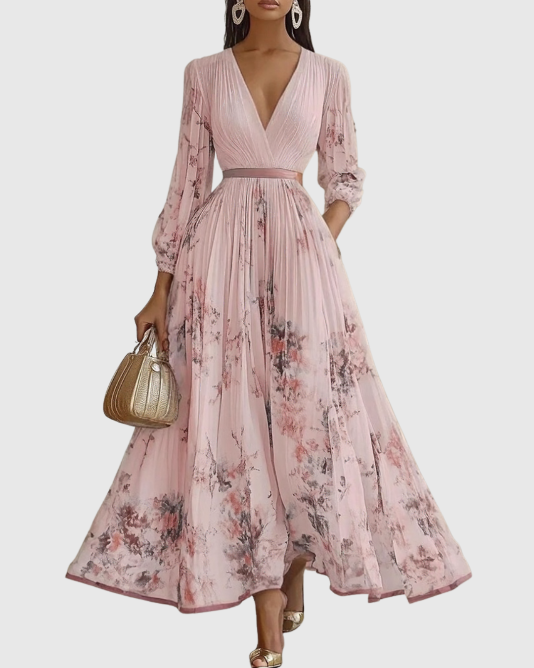 Suzanna - Robe Élégance Plissée