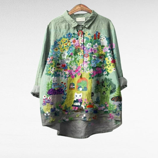 Mireva - Blouse Vintage Élégante