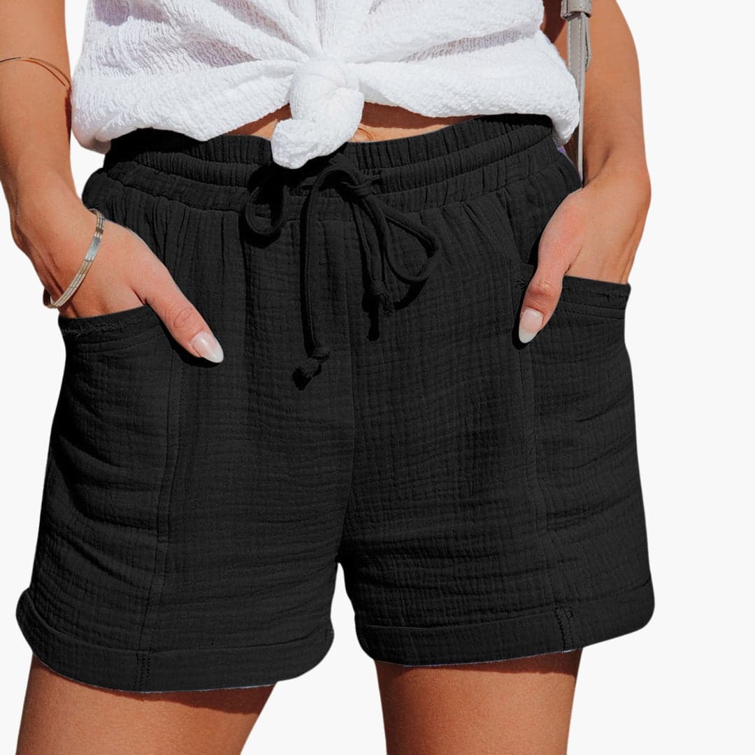 Emma | Pantalons Courts Décontractés avec Ceinture Ajustable Élégants