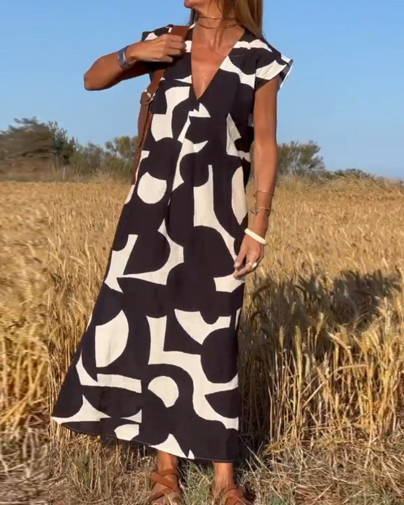 Kendall - Robe Abstraite Décontractée