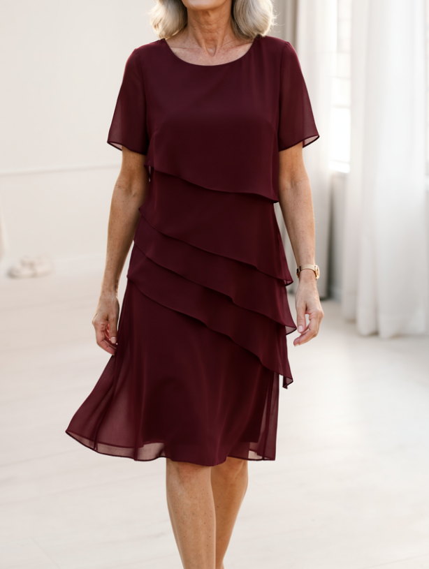 Linda | Robe Ruffle de Confort Élégant