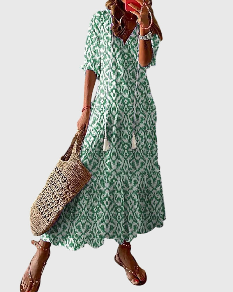 Amalia | Robe d'Été Boho Vintage