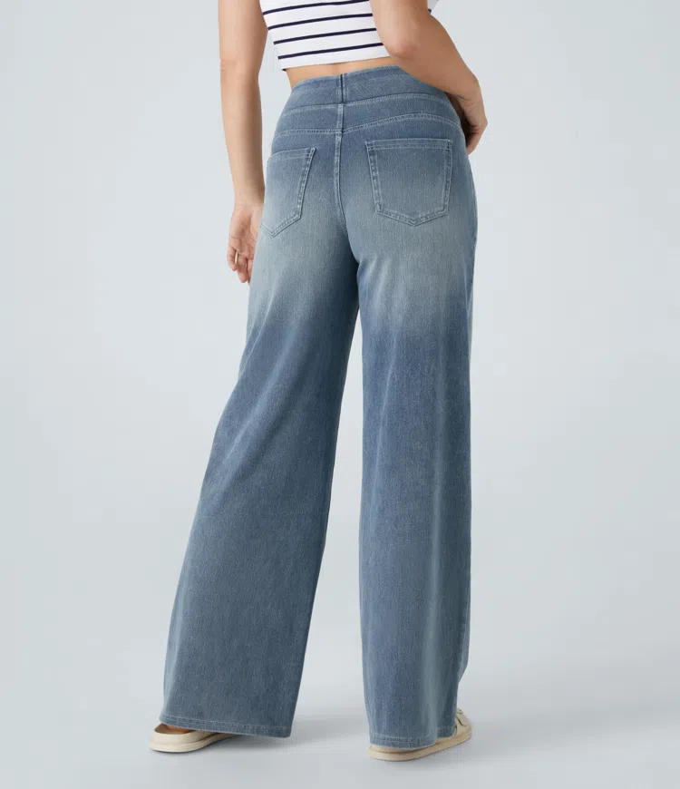 Solène - Jeans à Jambe Large Fit Relaxed