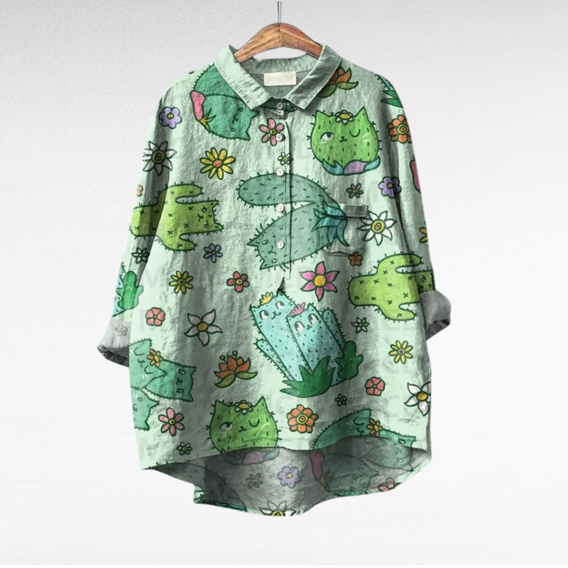 Mireva - Blouse Vintage Élégante