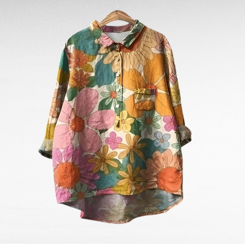 Mireva - Blouse Vintage Élégante