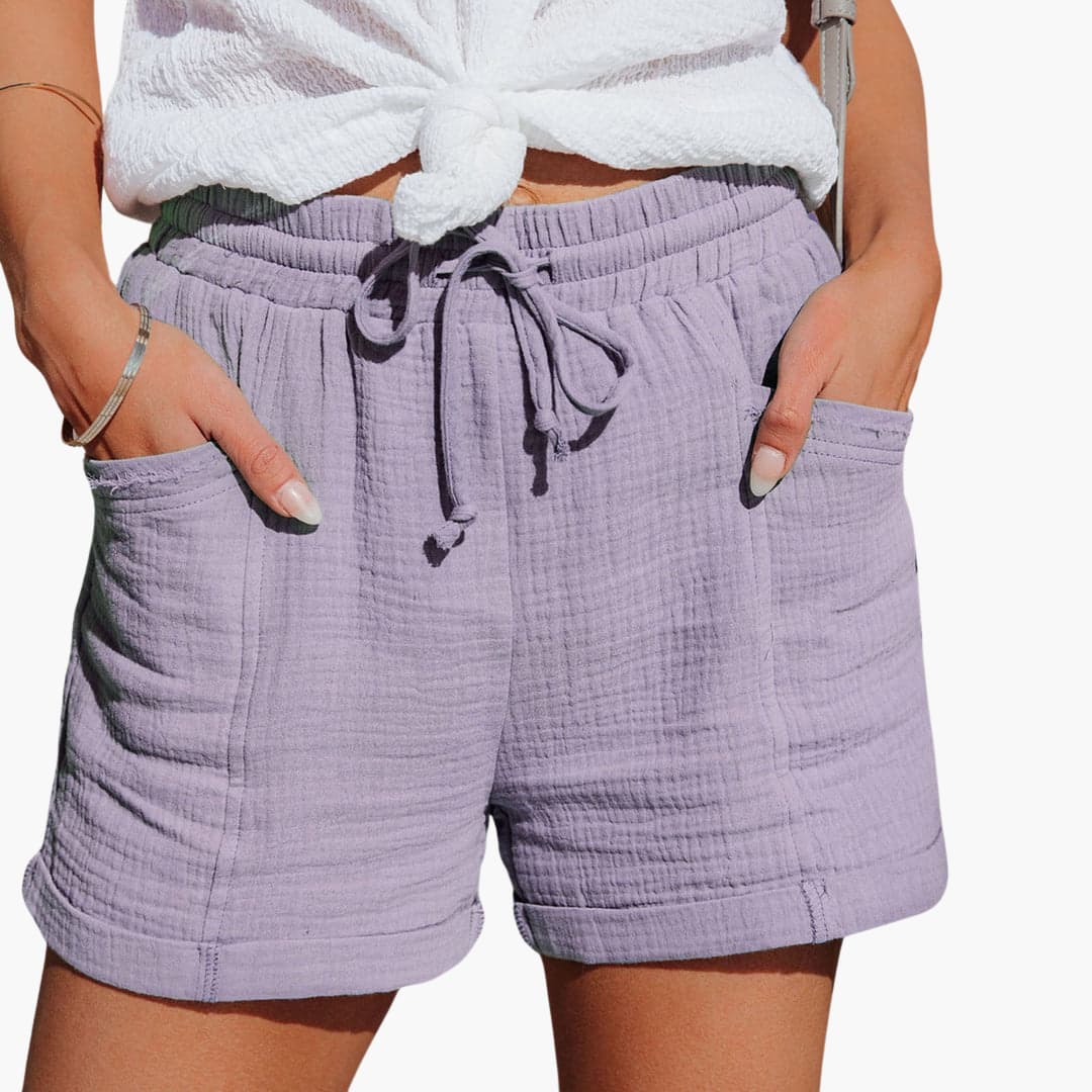 Emma | Pantalons Courts Décontractés avec Ceinture Ajustable Élégants