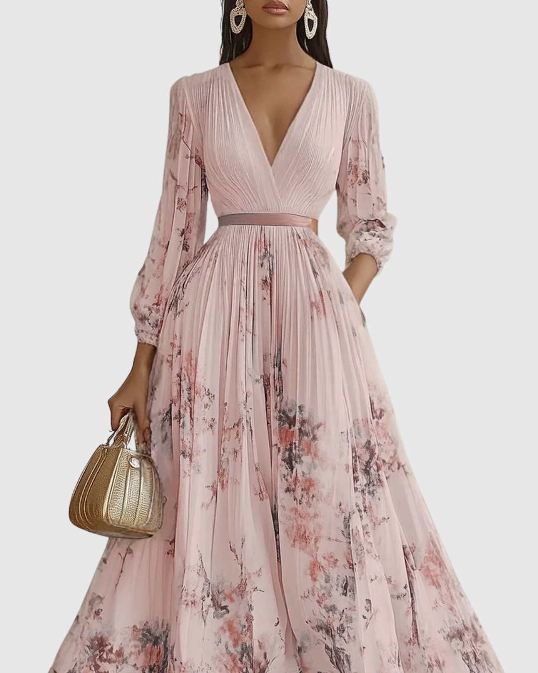 Suzanna - Robe Élégance Plissée