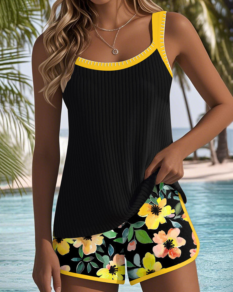Bloom | Ensemble de Tankini Élégant en Deux Pièces