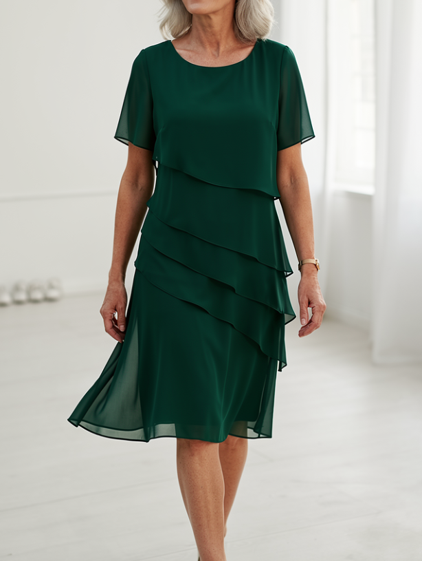 Linda | Robe Ruffle de Confort Élégant