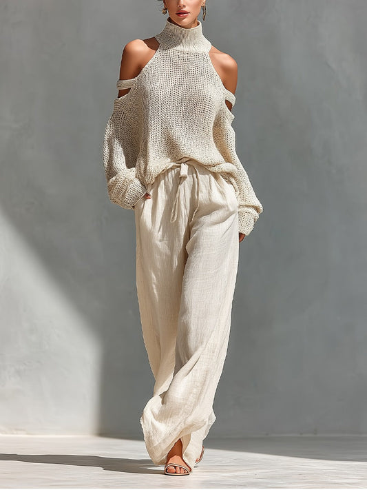 Camilla • Ensemble complet de mode en tricot et lin