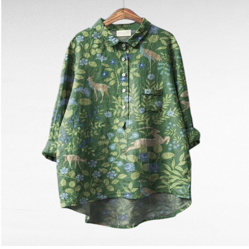 Mireva - Blouse Vintage Élégante