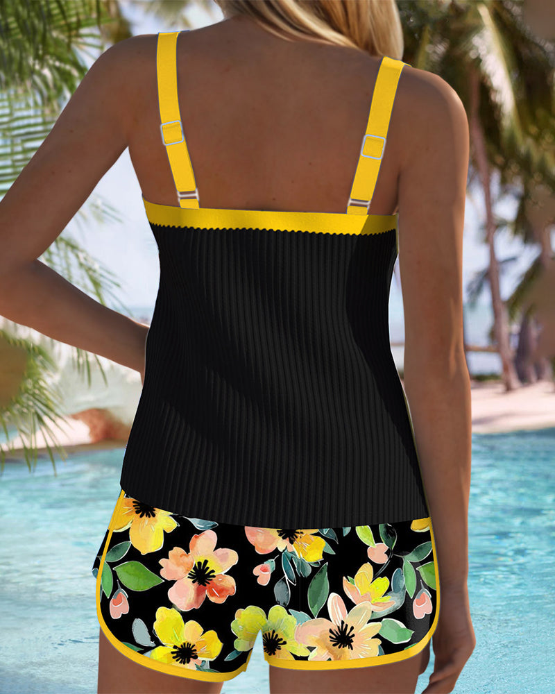 Bloom | Ensemble de Tankini Élégant en Deux Pièces