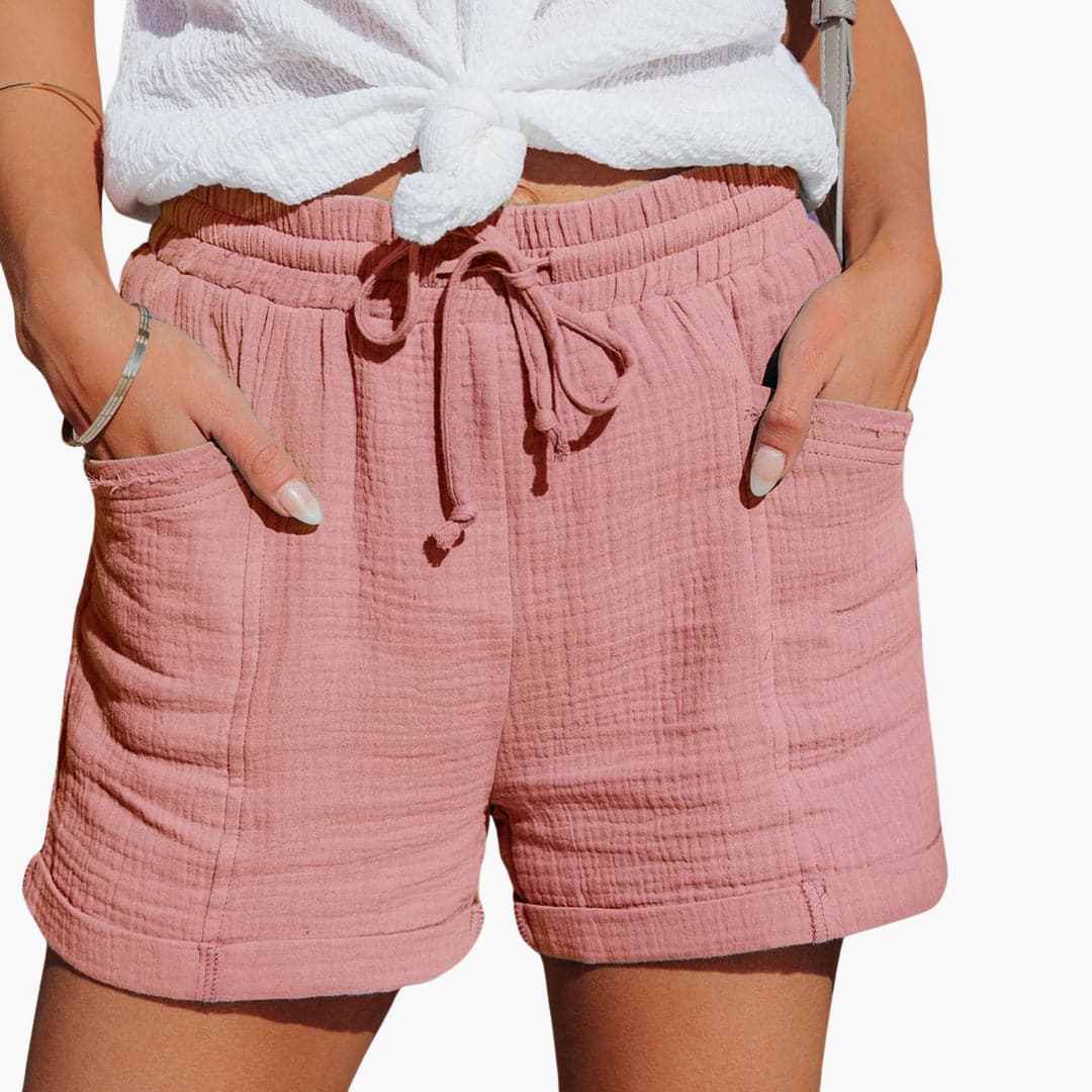 Emma | Pantalons Courts Décontractés avec Ceinture Ajustable Élégants