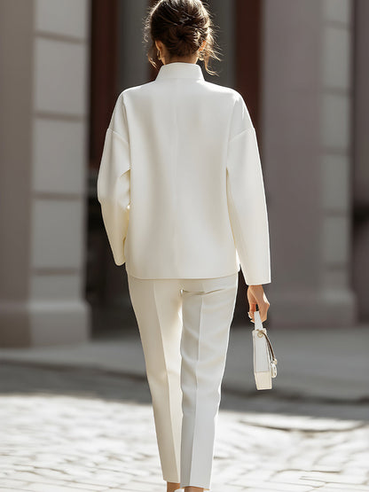Ensemble Chemise Oversize de Luxe & Pantalon Tailleur