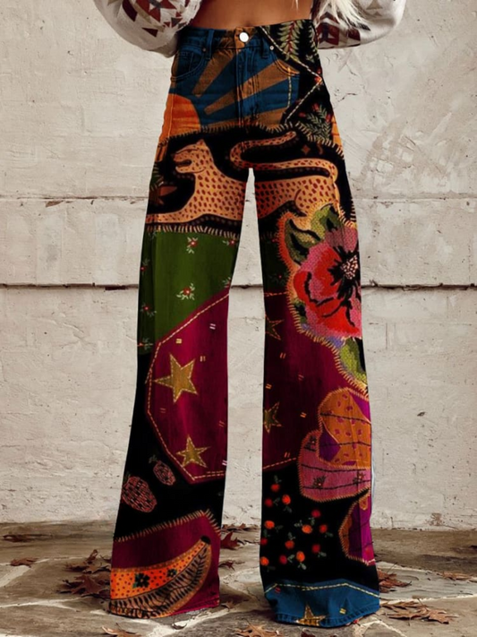 Léna - Pantalons Bohémiens Chic