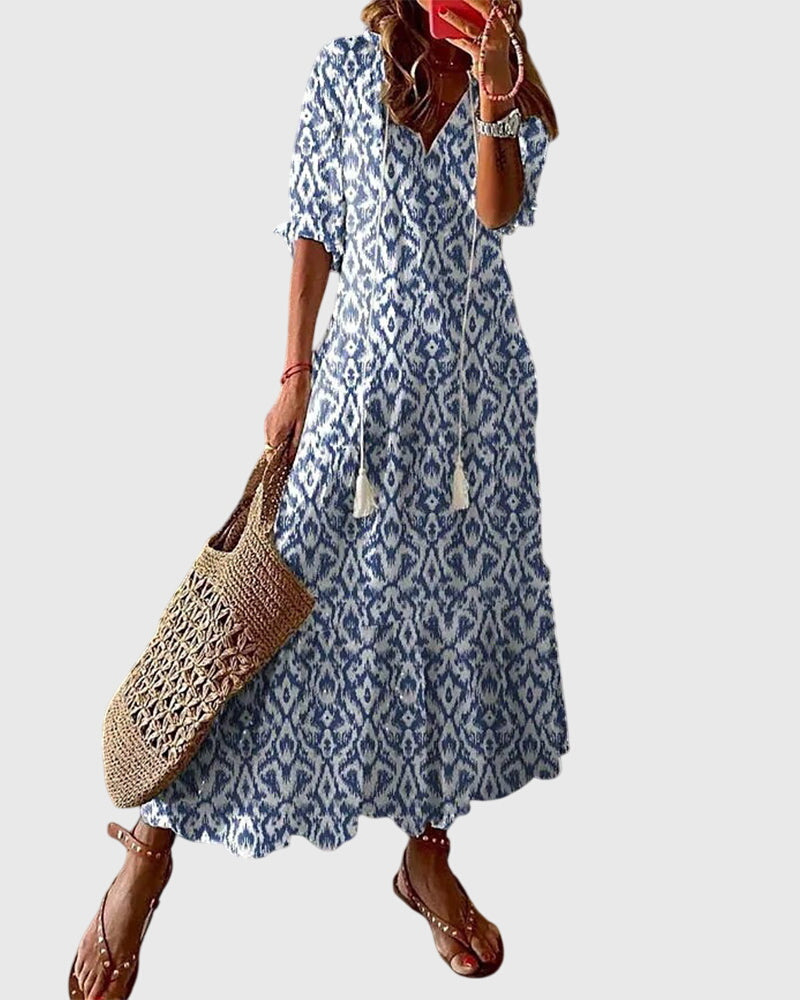 Amalia | Robe d'Été Boho Vintage