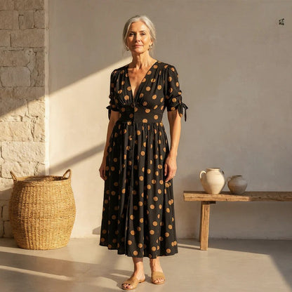 Bellamy - Robe V-Cou à Pois