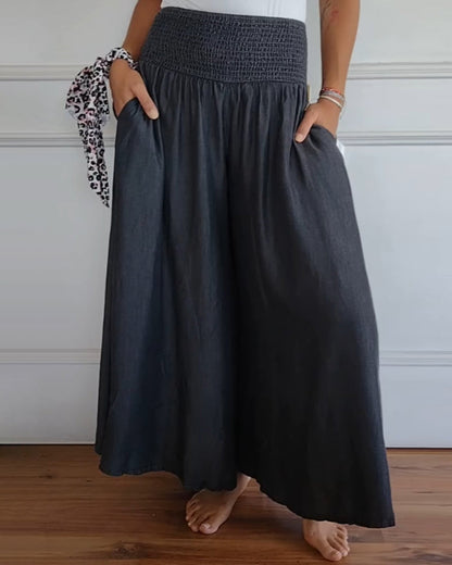 Jasper | Pantalons Taille Haute Smock