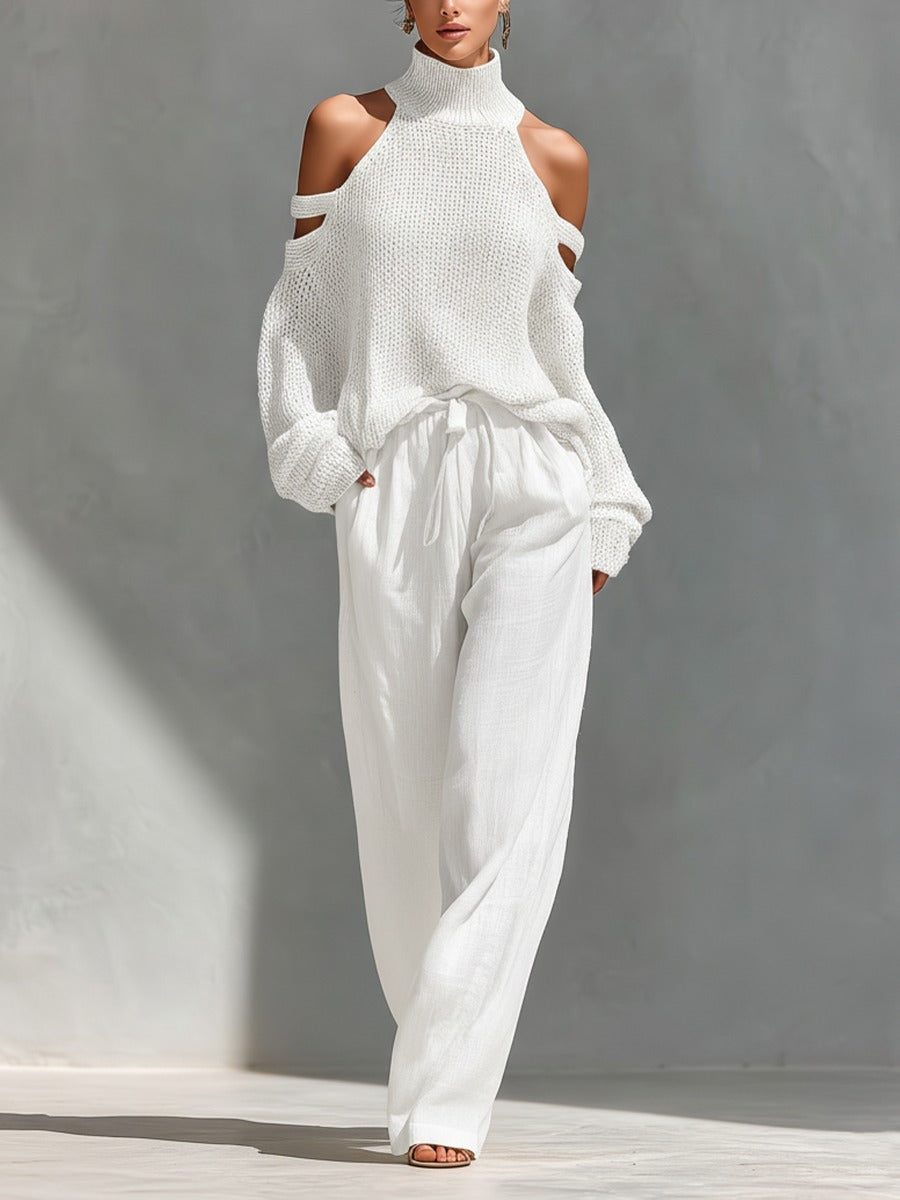 Camilla • Ensemble complet de mode en tricot et lin