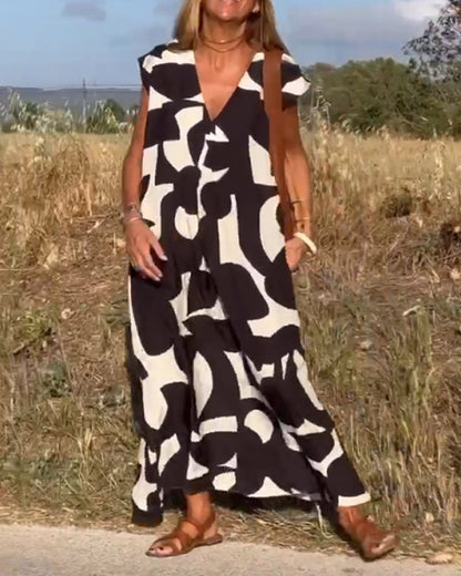 Kendall - Robe Abstraite Décontractée