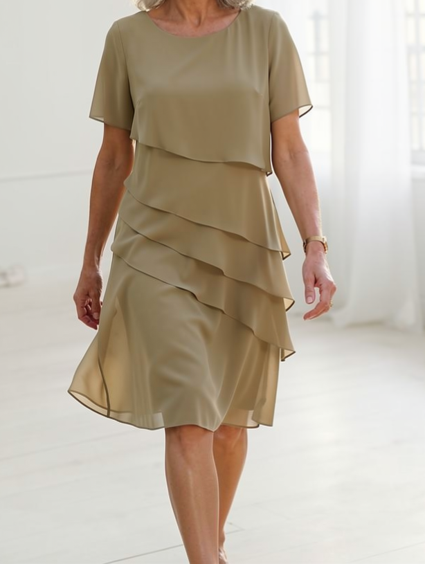 Linda | Robe Ruffle de Confort Élégant