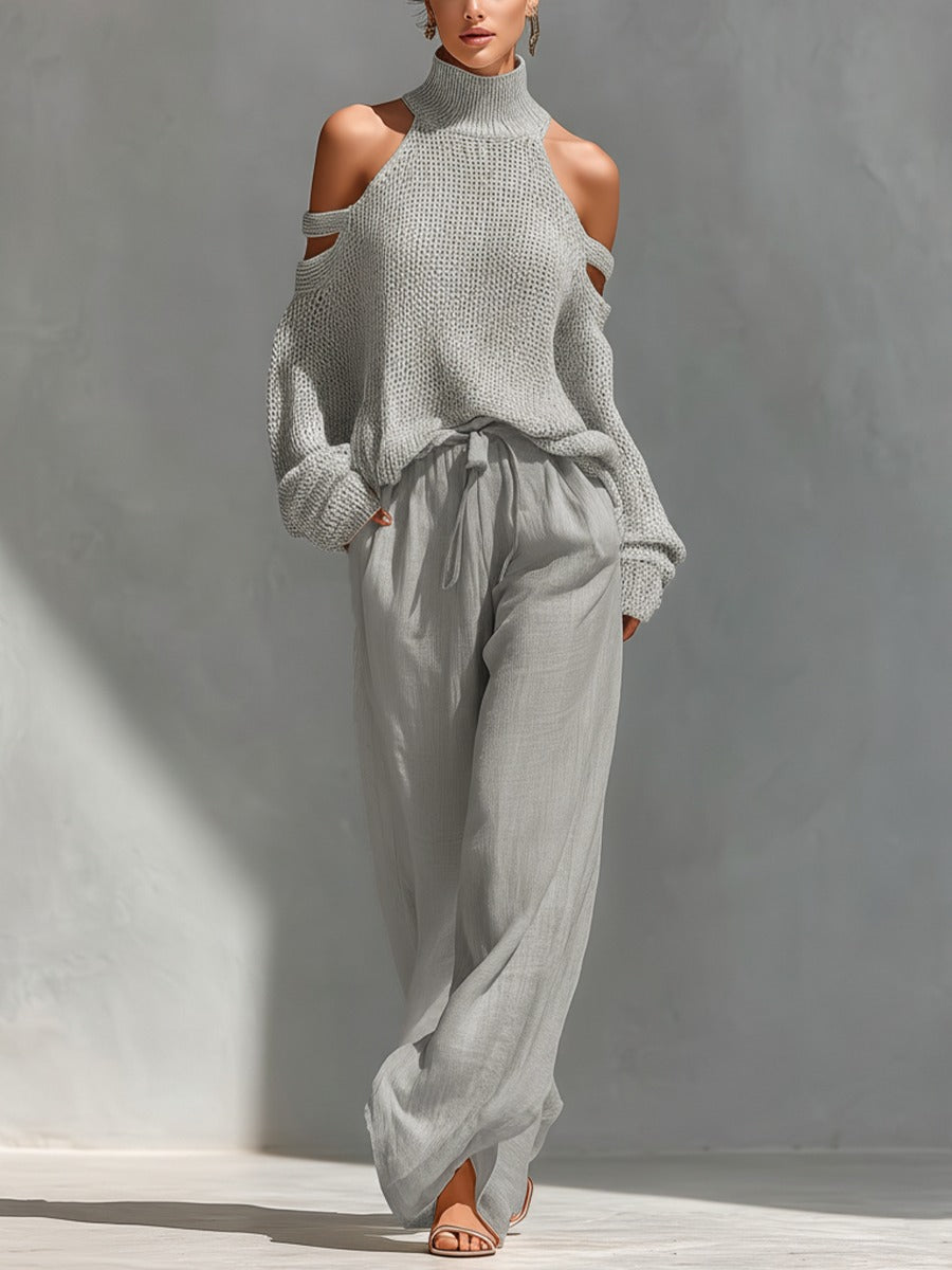 Camilla • Ensemble complet de mode en tricot et lin