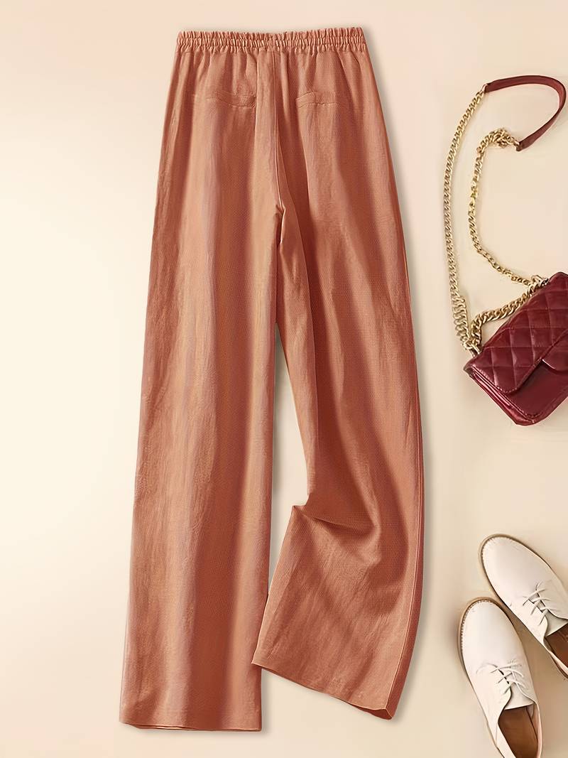 Tina - Pantalons en Lin Relax