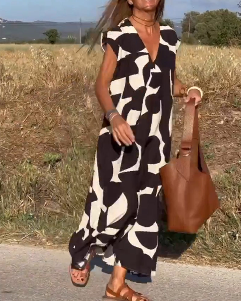 Kendall - Robe Abstraite Décontractée