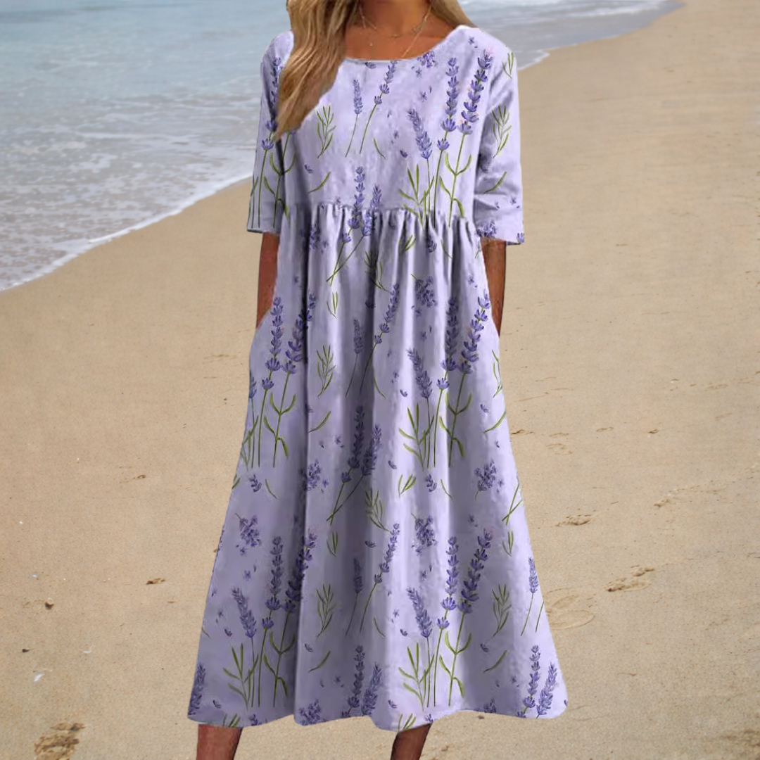 Chic et confortable robe longue fluide