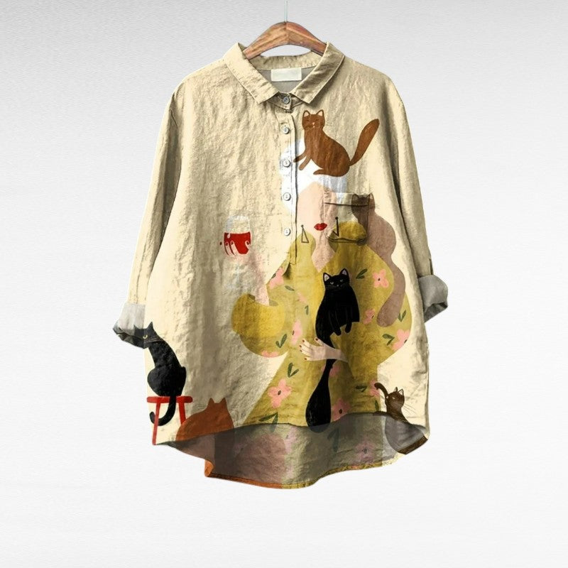 Mireva - Blouse Vintage Élégante
