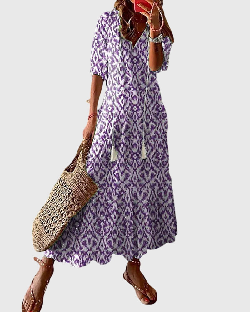 Amalia | Robe d'Été Boho Vintage