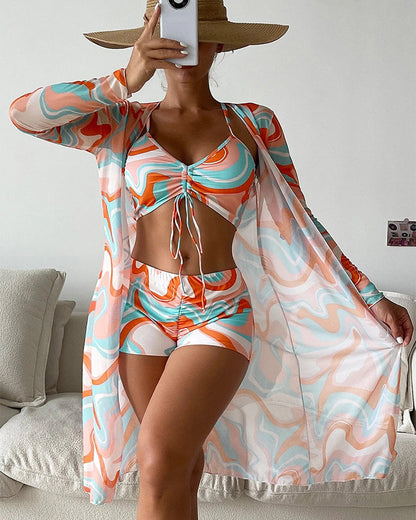 Bloom | Ensemble de Bikini de 3 Pièces avec Imprimé