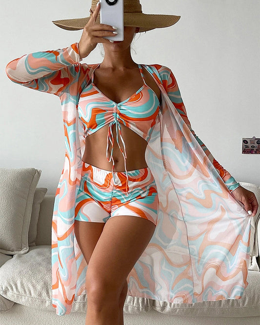 Bloom | Ensemble de Bikini de 3 Pièces avec Imprimé