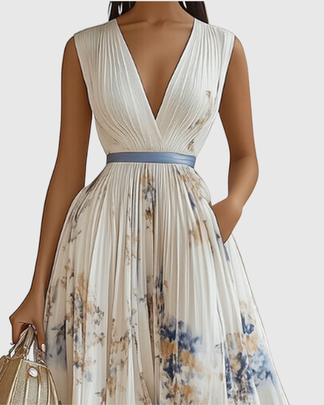 Suzanna - Robe Élégance Plissée