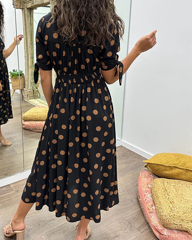 Bellamy - Robe V-Cou à Pois