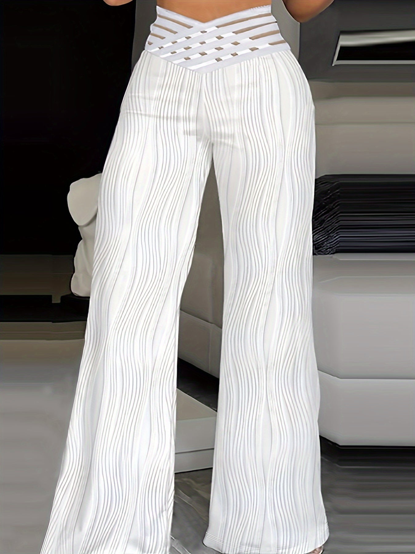Emma | Pantalons Taille Haute Croisés